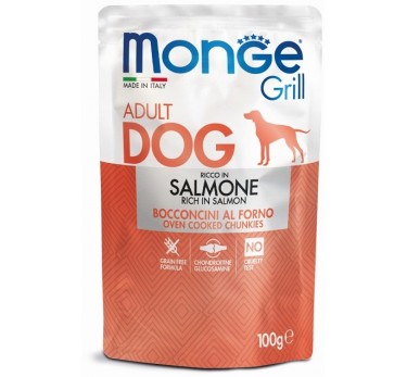 Monge Dog Grill Pouch паучи для собак лосось 100г